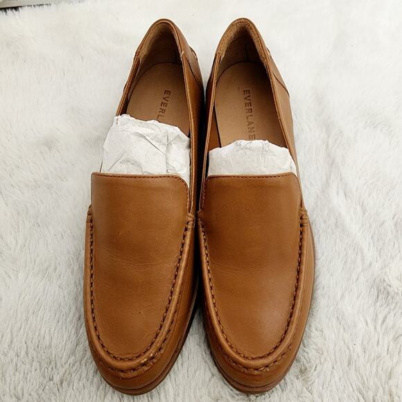 NEW Everlane The Modern Loafer Tan Leather In Camel - Picture 1 of 11